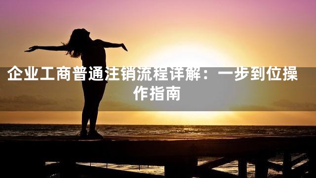 企业工商普通注销流程详解：一步到位操作指南