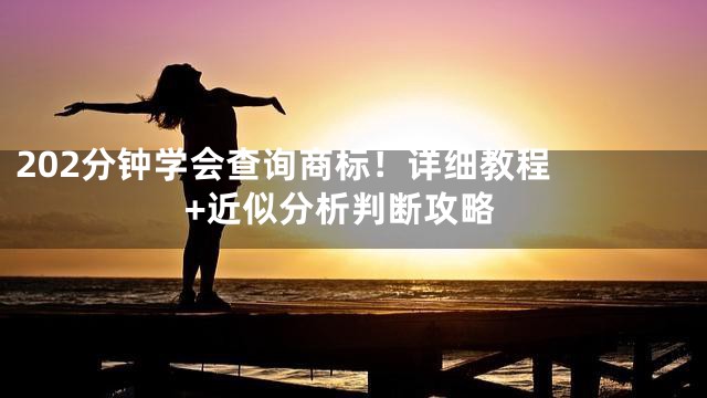 20

2分钟学会查询商标！详细教程+近似分析判断攻略