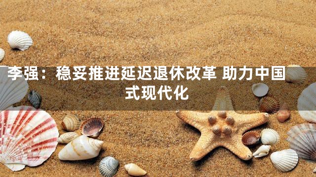 李强：稳妥推进延迟退休改革 助力中国式现代化