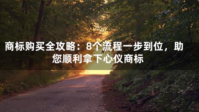 商标购买全攻略：8个流程一步到位，助您顺利拿下心仪商标