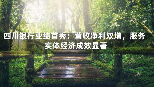 四川银行业绩首秀：营收净利双增，服务实体经济成效显著