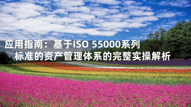 应用指南：基于ISO 55000系列标准的资产管理体系的完整实操解析