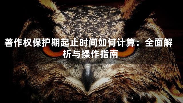著作权保护期起止时间如何计算：全面解析与操作指南