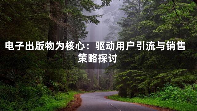 电子出版物为核心：驱动用户引流与销售策略探讨