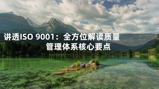 讲透ISO 9001：全方位解读质量管理体系核心要点