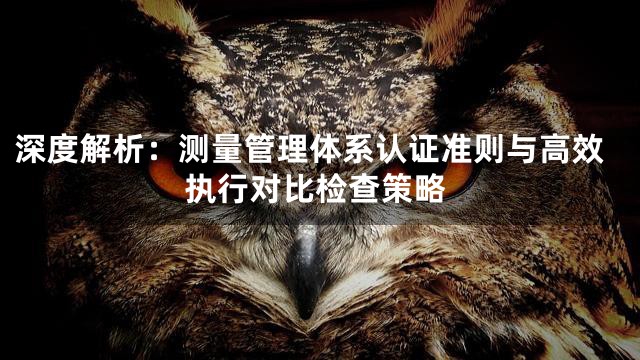 深度解析：测量管理体系认证准则与高效执行对比检查策略