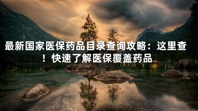 最新国家医保药品目录查询攻略：这里查！快速了解医保覆盖药品