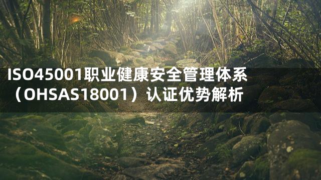 ISO45001职业健康安全管理体系（OHSAS18001）认证优势解析