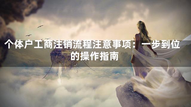 个体户工商注销流程注意事项：一步到位的操作指南