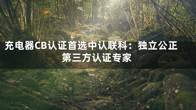 充电器CB认证首选中认联科：独立公正第三方认证专家