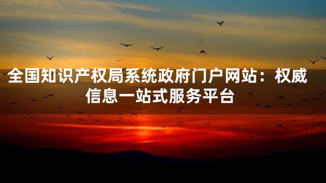 全国知识产权局系统政府门户网站：权威信息一站式服务平台