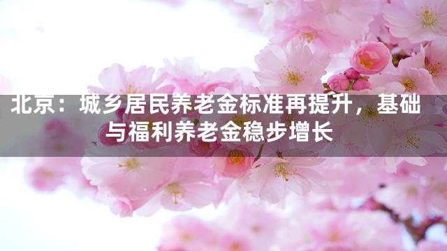 北京：城乡居民养老金标准再提升，基础与福利养老金稳步增长
