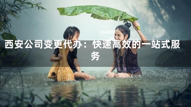 西安公司变更代办：快速高效的一站式服务
