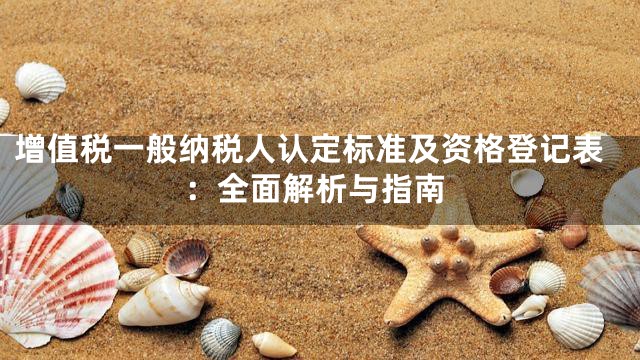增值税一般纳税人认定标准及资格登记表：全面解析与指南