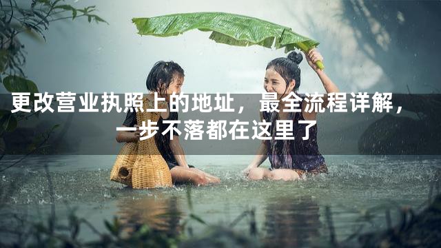 更改营业执照上的地址，最全流程详解，一步不落都在这里了
