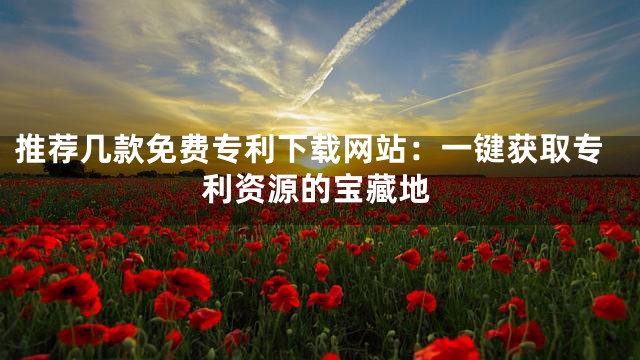 推荐几款免费专利下载网站：一键获取专利资源的宝藏地