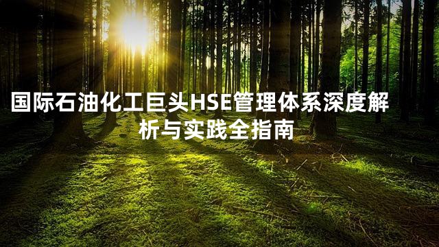 国际石油化工巨头HSE管理体系深度解析与实践全指南