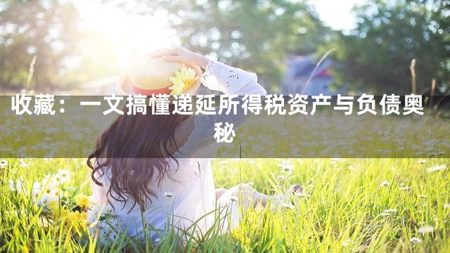 收藏：一文搞懂递延所得税资产与负债奥秘
