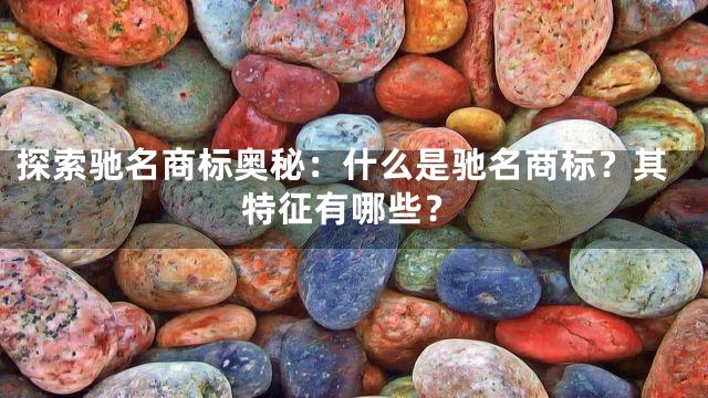 探索驰名商标奥秘：什么是驰名商标？其特征有哪些？