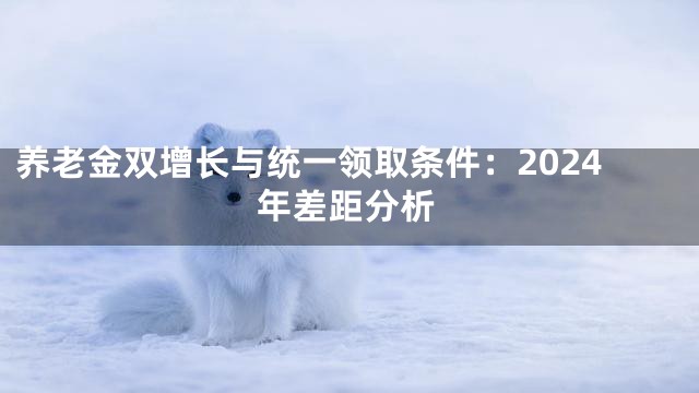 养老金双增长与统一领取条件：2024年差距分析