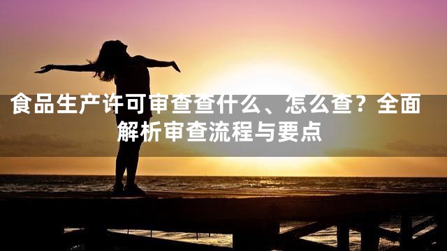 食品生产许可审查查什么、怎么查？全面解析审查流程与要点