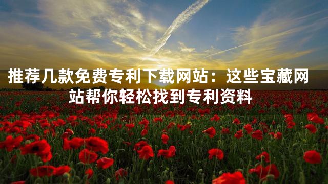 推荐几款免费专利下载网站：这些宝藏网站帮你轻松找到专利资料