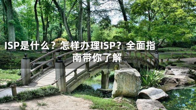 ISP是什么？怎样办理ISP？全面指南带你了解