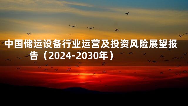 中国储运设备行业运营及投资风险展望报告（2024-2030年）