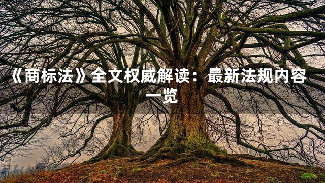 《商标法》全文权威解读：最新法规内容一览