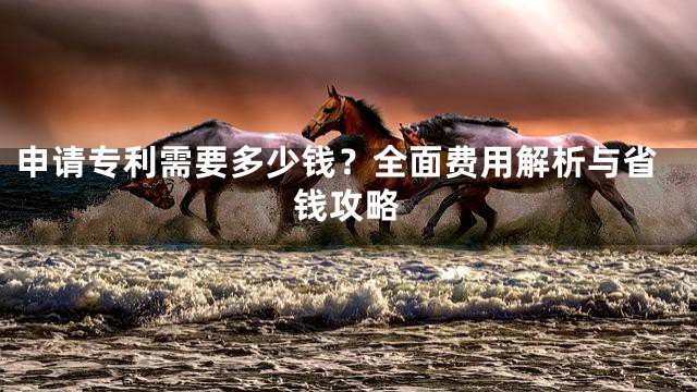申请专利需要多少钱？全面费用解析与省钱攻略