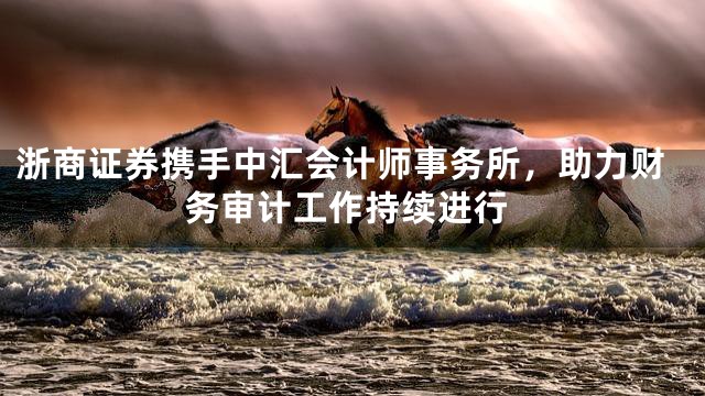 浙商证券携手中汇会计师事务所，助力财务审计工作持续进行