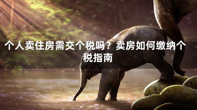 个人卖住房需交个税吗？卖房如何缴纳个税指南