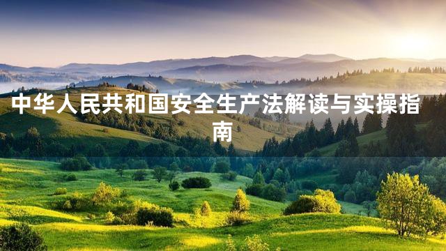中华人民共和国安全生产法解读与实操指南
