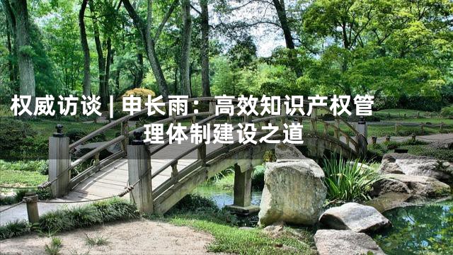 权威访谈 | 申长雨：高效知识产权管理体制建设之道