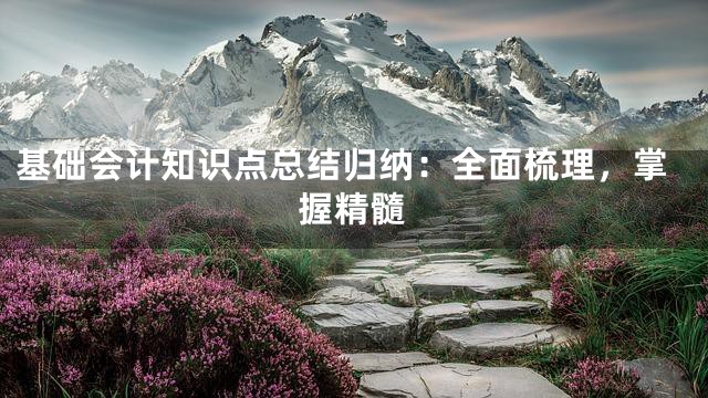 基础会计知识点总结归纳：全面梳理，掌握精髓