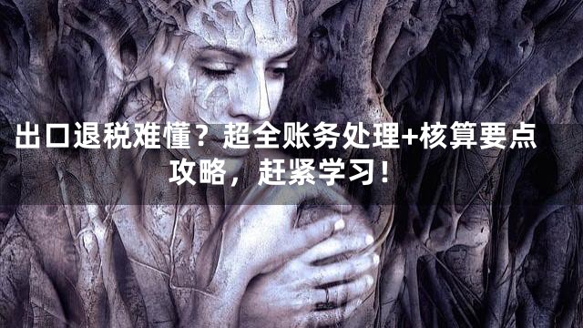 出口退税难懂？超全账务处理+核算要点攻略，赶紧学习！