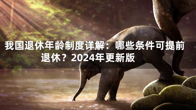 我国退休年龄制度详解：哪些条件可提前退休？2024年更新版