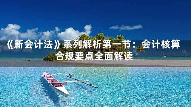 《新会计法》系列解析第一节：会计核算合规要点全面解读