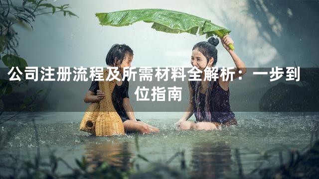 公司注册流程及所需材料全解析：一步到位指南
