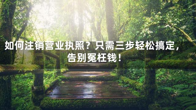 如何注销营业执照？只需三步轻松搞定，告别冤枉钱！