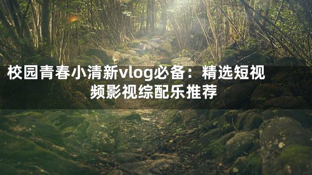 校园青春小清新vlog必备：精选短视频影视综配乐推荐