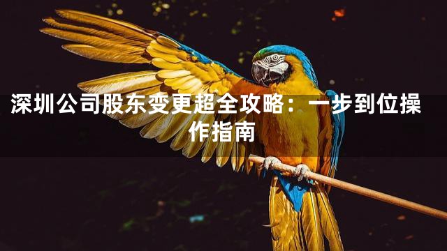深圳公司股东变更超全攻略：一步到位操作指南