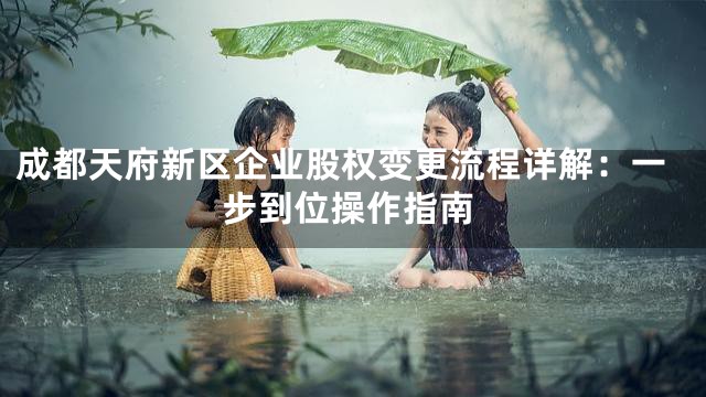 成都天府新区企业股权变更流程详解：一步到位操作指南