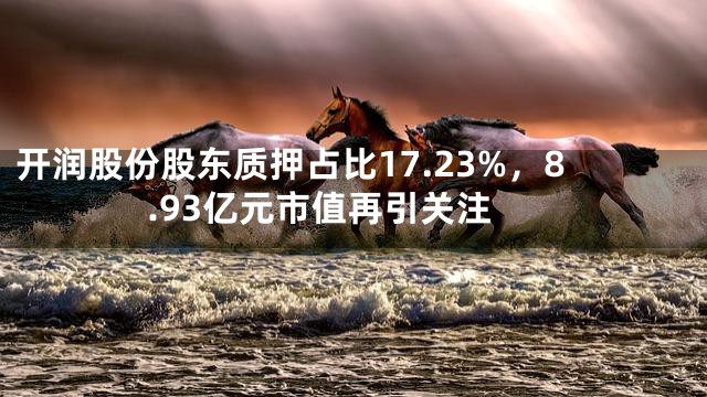 开润股份股东质押占比17.23%，8.93亿元市值再引关注