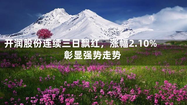 开润股份连续三日飘红，涨幅2.10%彰显强势走势