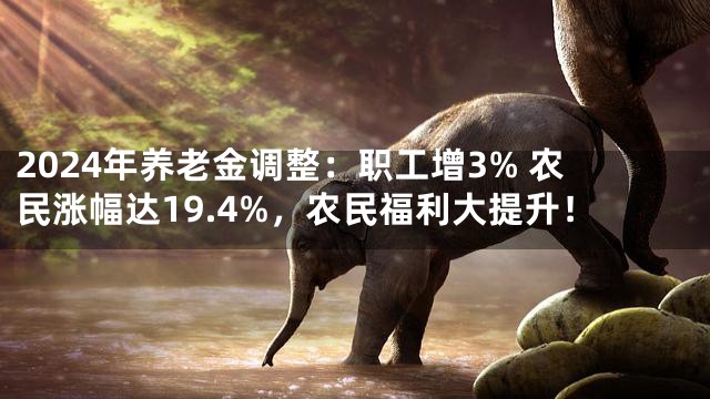 2024年养老金调整：职工增3% 农民涨幅达19.4%，农民福利大提升！