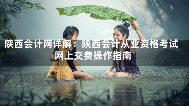 陕西会计网详解：陕西会计从业资格考试网上交费操作指南