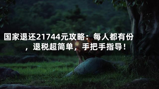 国家退还21744元攻略：每人都有份，退税超简单，手把手指导！