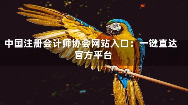 中国注册会计师协会网站入口：一键直达官方平台