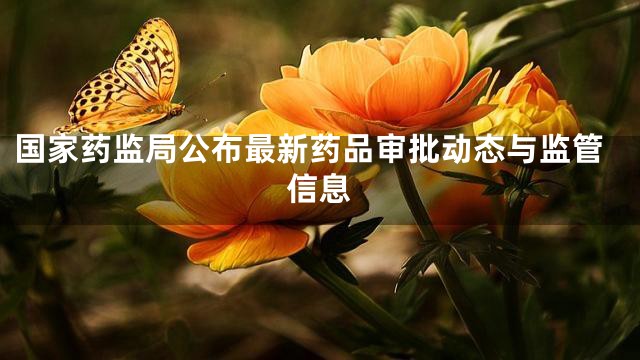 国家药监局公布最新药品审批动态与监管信息